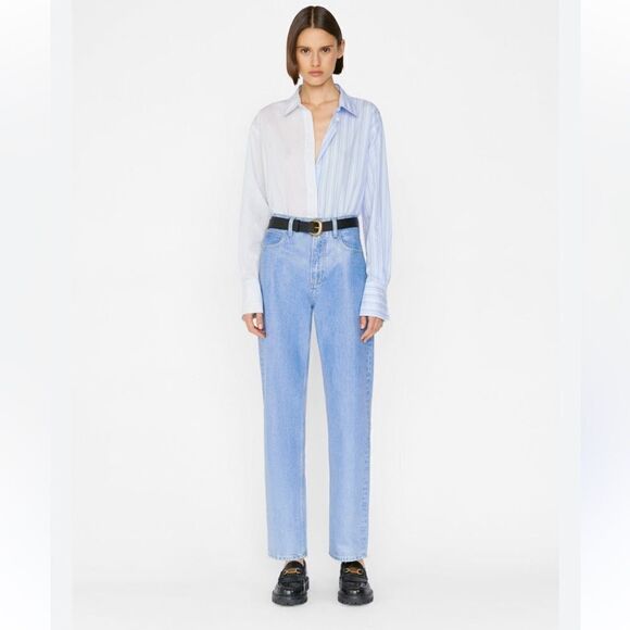 Frame Denim Le High 'N' Tight Straight in Poolside 29 NWT $326 - Picture 4 of 9